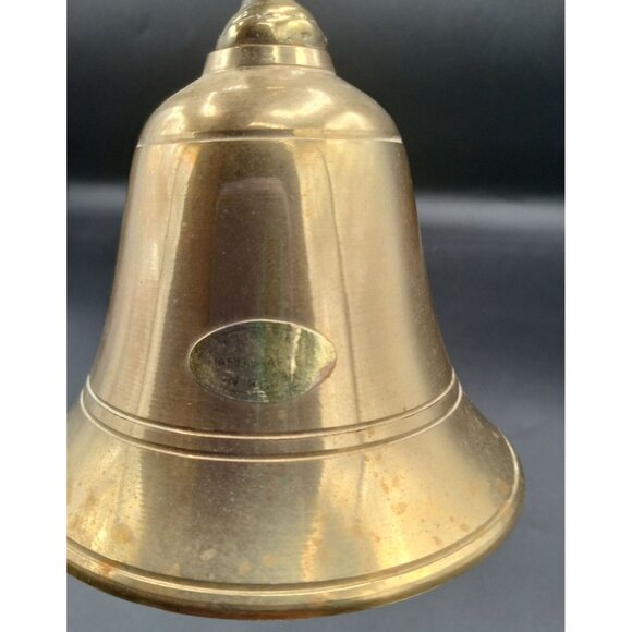 Bell Brass Unicorn Vintage Hand Crafted 6 Inch Korea Midcentury Dancing Pranchin - Picture 10 of 15